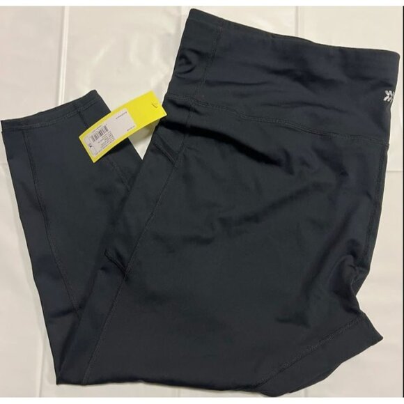 All in Motion Women's Plus Size Sculpted High-Rise 7/8 Leggings 24" Black 3X - Picture 4 of 6